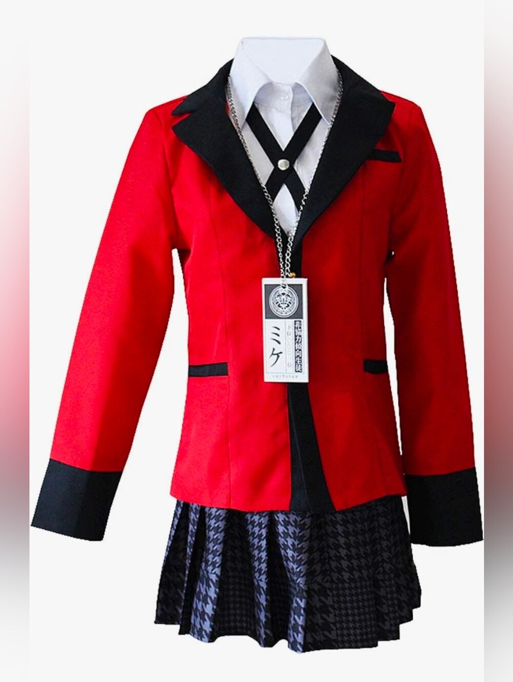 NWT Yumeko Jabami Costume School Uniforms Anime Cosplay Party Full Set